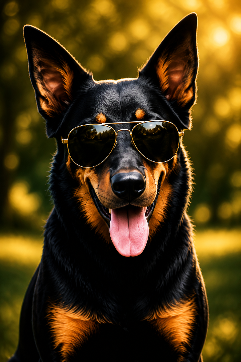 The Reddit Dog with sunglasses